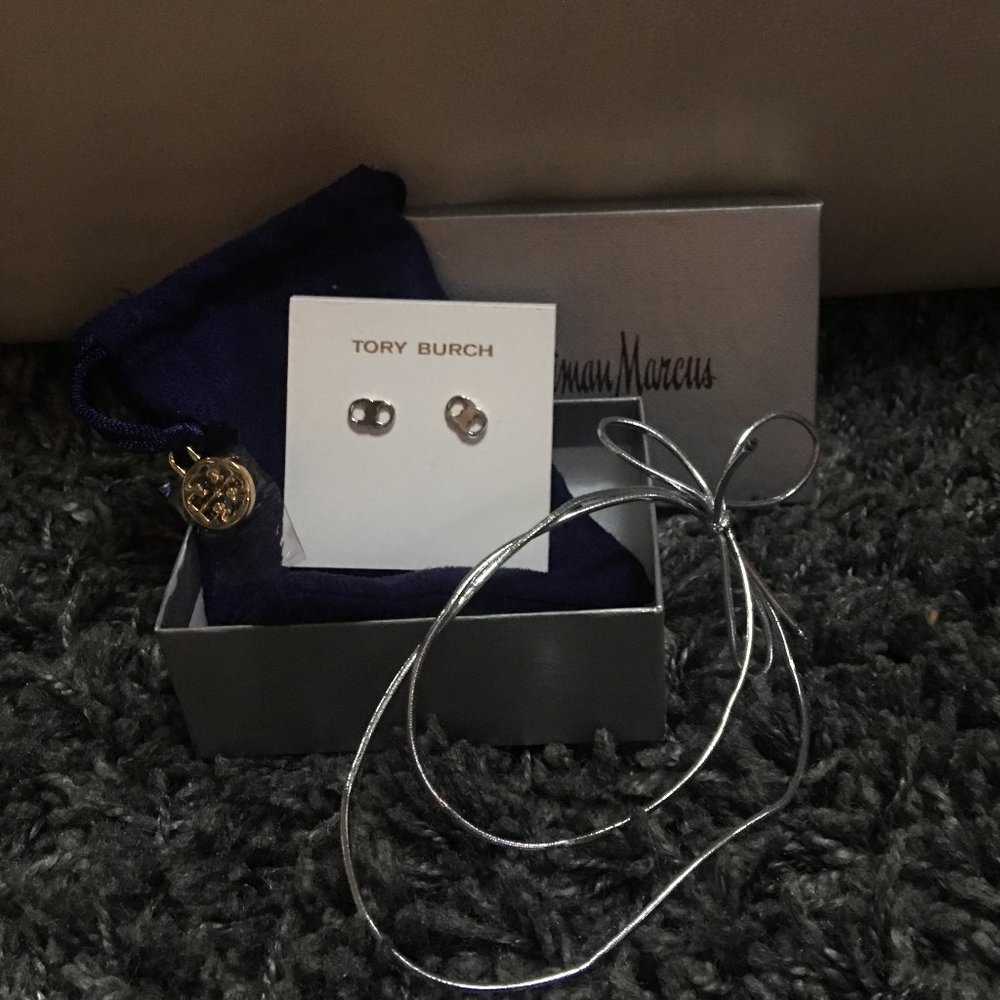 Tory Burch~ TWO PAIRS~ Gemini Link Stud Ear… - Picture 7 of 10